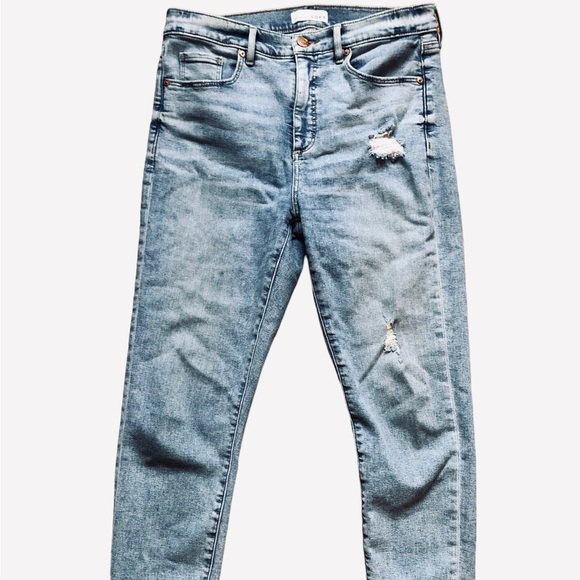 Loft high waisted shredded jeans size 10 - Picture 1 of 7
